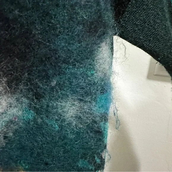 Anthropologie Womens XS Sweater Rooster Artwork Lauren C Walcott Wool Blend - Picture 9 of 16